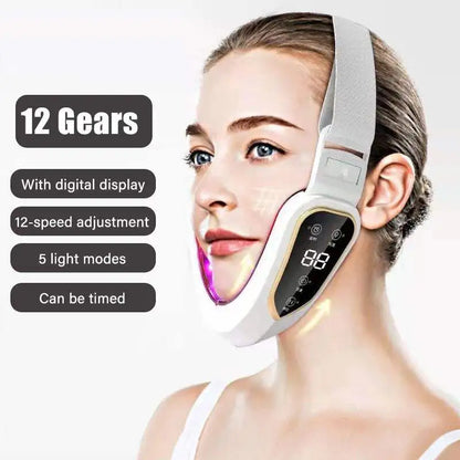 LED Photon Therapy Facial Slimming Vibration Massager Facial Lifting