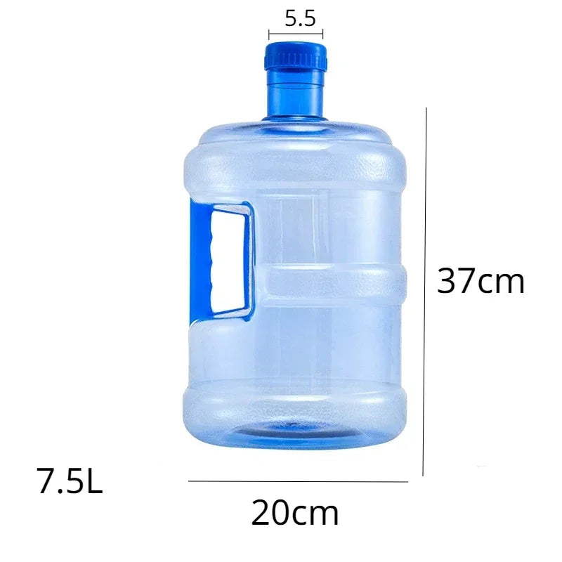 5L/7.5L Thickened PET Water Bottle Jug Reusable Portable Mineral