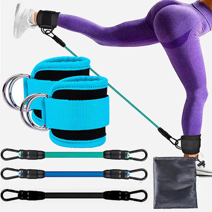 Ankle Strap Resistance Bands Hip Leg Strength Pull Rope Fitness Elastic