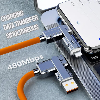 Type C To Typec Cable 2-In-2 66W Pd Fast Charging Usb C To Usb C