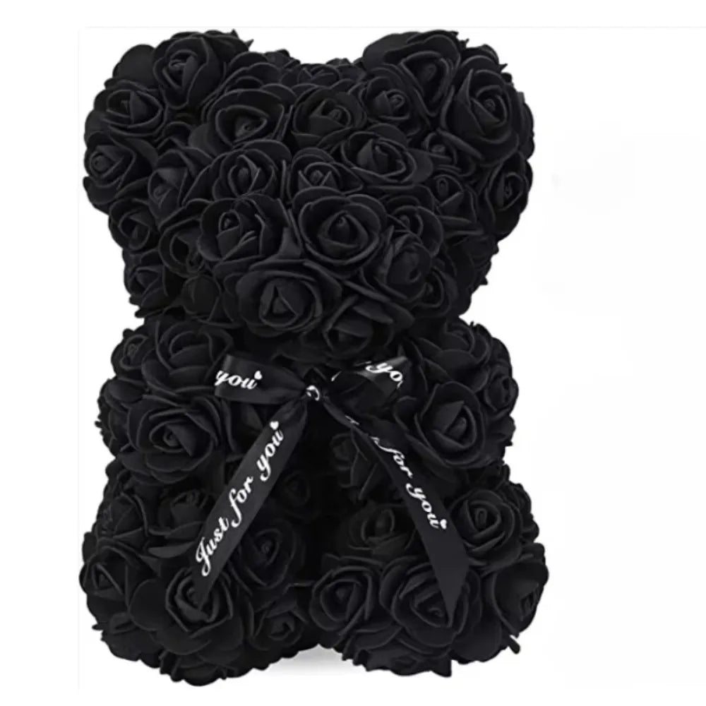 Artificial Flower Eternal Rose Teddy Bear for Mom Mother's Day Birthday