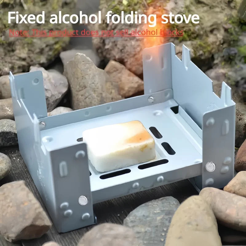 Outdoors Portable Solid Alcohol Fuel Folding Furnace Mini Picnic Burner