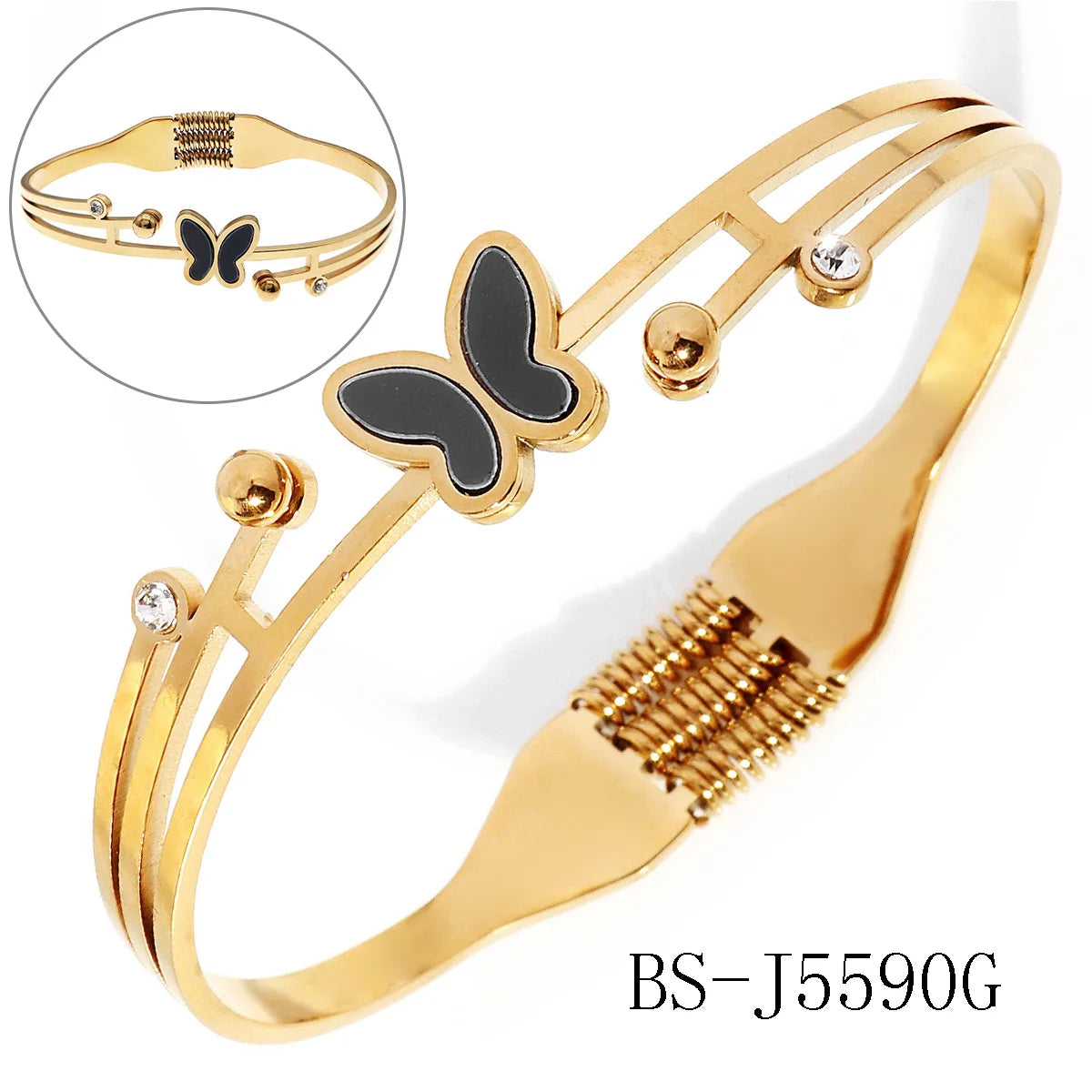 Copper With Zirconium Opening Female Simple Trendy Bracelet Trendy