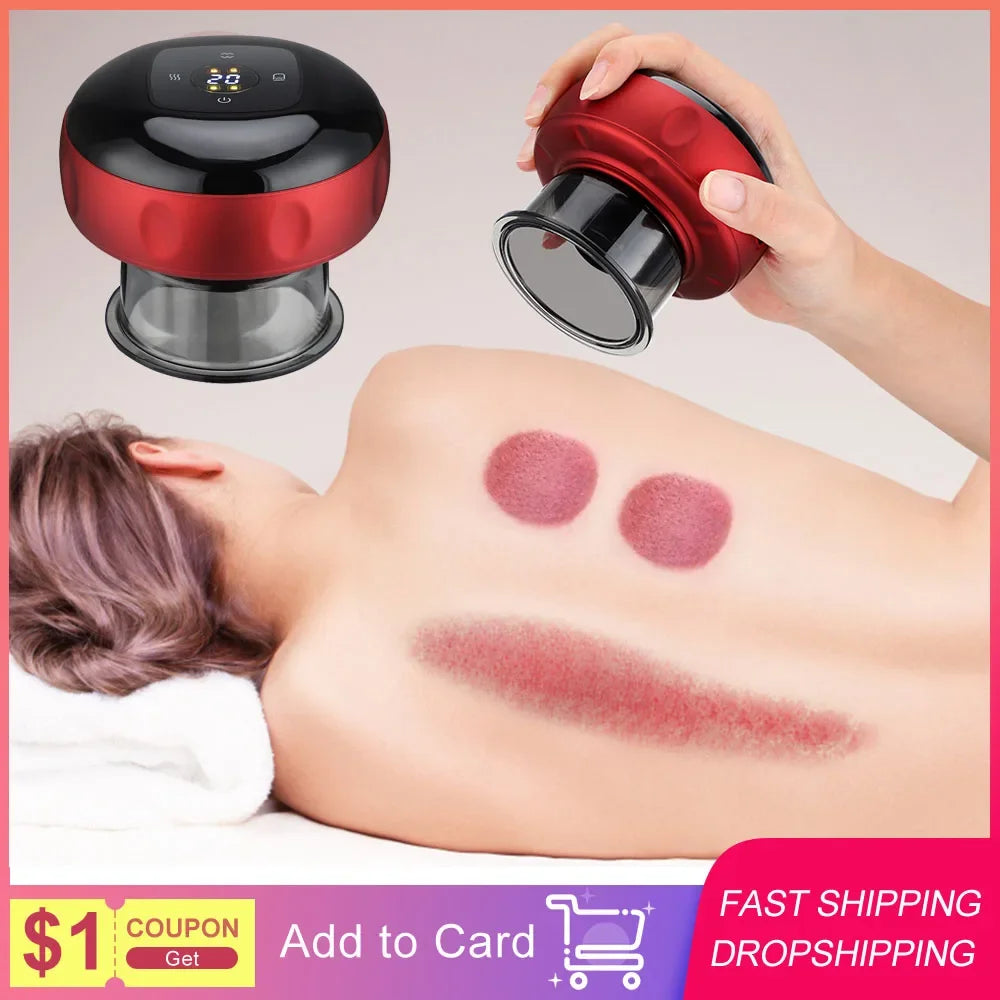 Intelligent Vacuum Cupping Massage Device Electric Heating Scraping