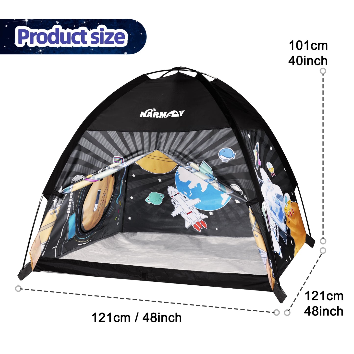 NARMAY Play Tent Space World Dome Tent for Kids Indoor / Outdoor