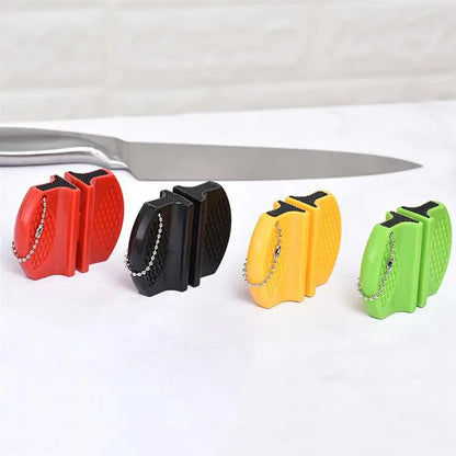 Mini Dual-sided Knife Sharpener, Portable Outdoor and Kitchen Tool for