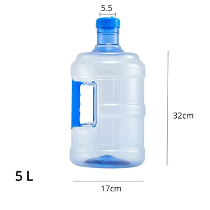 5L/7.5L Thickened PET Water Bottle Jug Reusable Portable Mineral