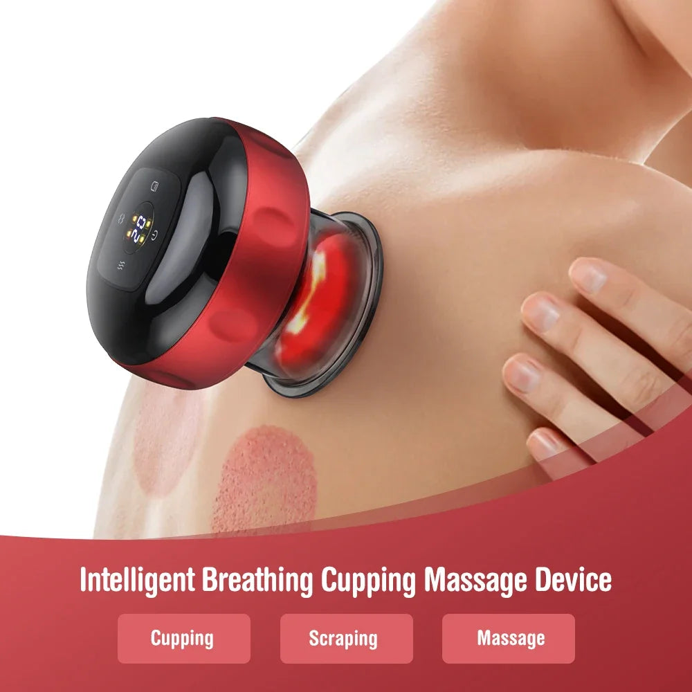 Intelligent Vacuum Cupping Massage Device Electric Heating Scraping