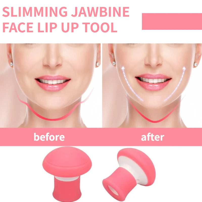 Fast Thin Face Silica Gel Mouth Jaw Exerciser Slimming Face Lift Tool Chin