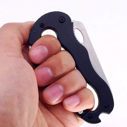 Mountain Climb EDC Stainless Steel Mini Knife Carabiner Multitool Folding