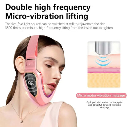 LED Photon Therapy Facial Slimming Vibration Massager Facial Lifting