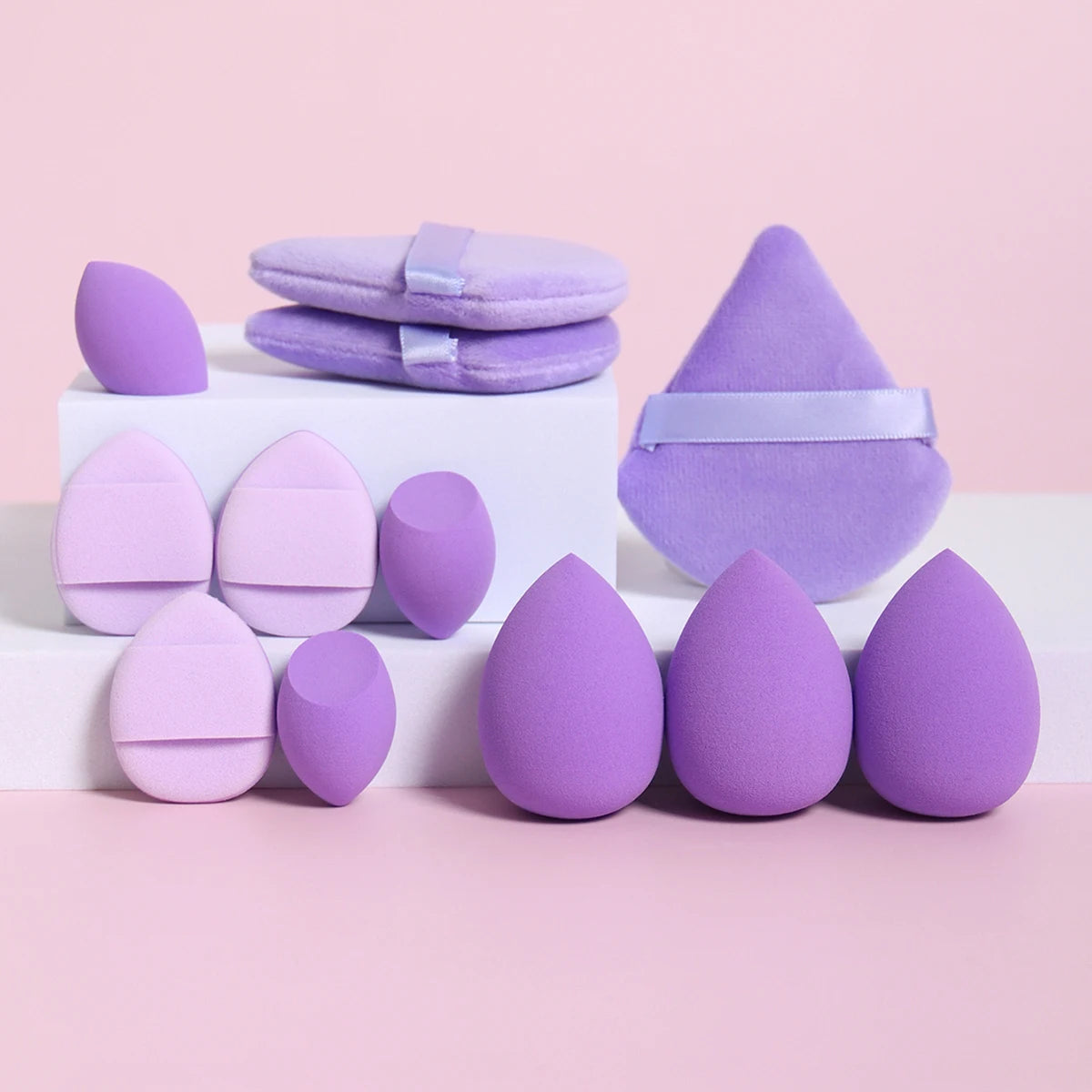 12-Piece All-Purpose Makeup Sponge Set, Made of 3 Loose Powder