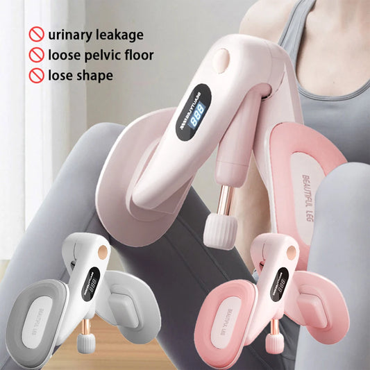 Thigh Master Pelvic Floor Trainer Adjustable Resistance with Counter