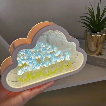 Tulip Cloud Sea of Flowers Night Light Creative Light Atmosphere