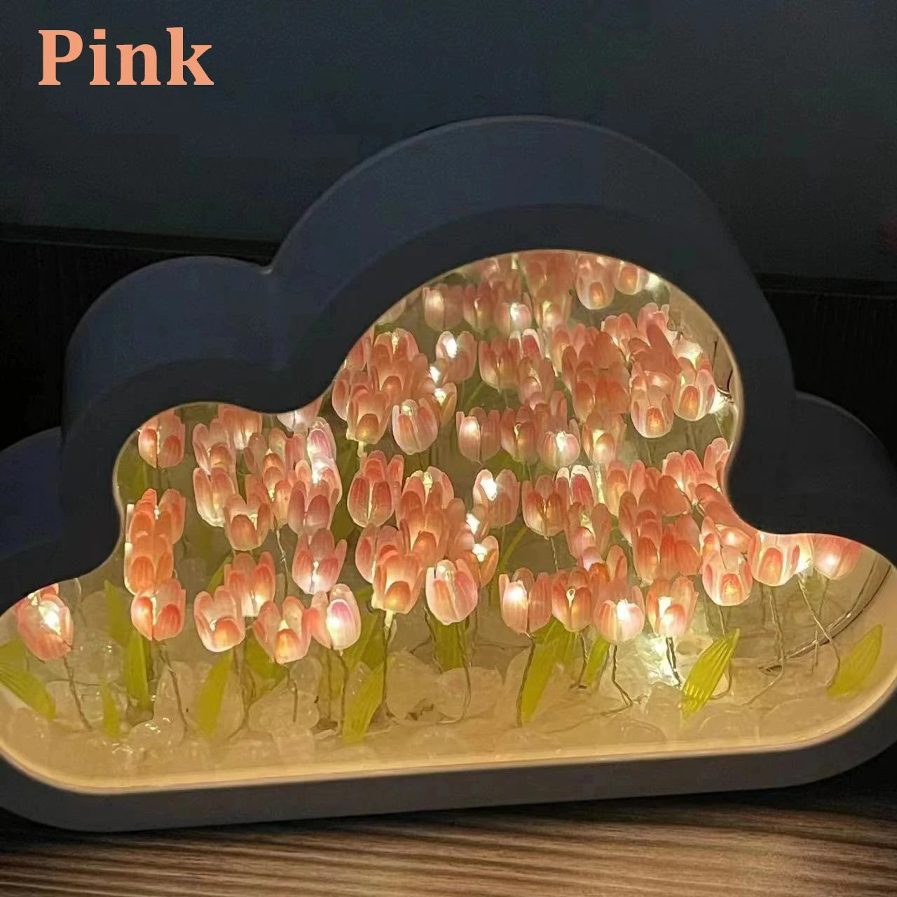 Tulip Cloud Sea of Flowers Night Light Creative Light Atmosphere