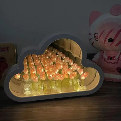 Tulip Cloud Sea of Flowers Night Light Creative Light Atmosphere