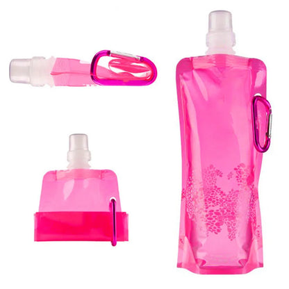 500ml Portable Folding Water Bag Creative Plastic Outdoor Sports