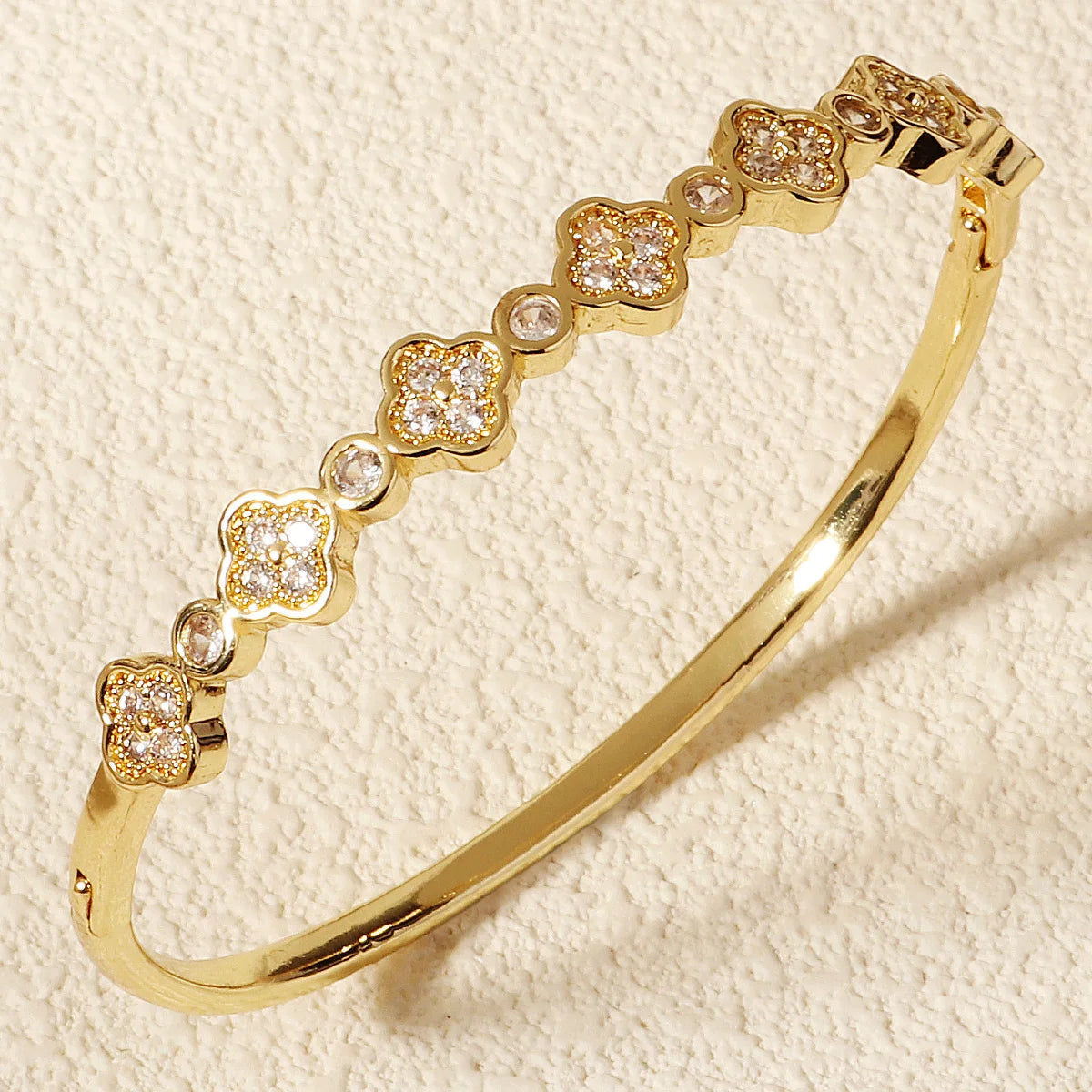 Copper With Zirconium Opening Female Simple Trendy Bracelet Trendy