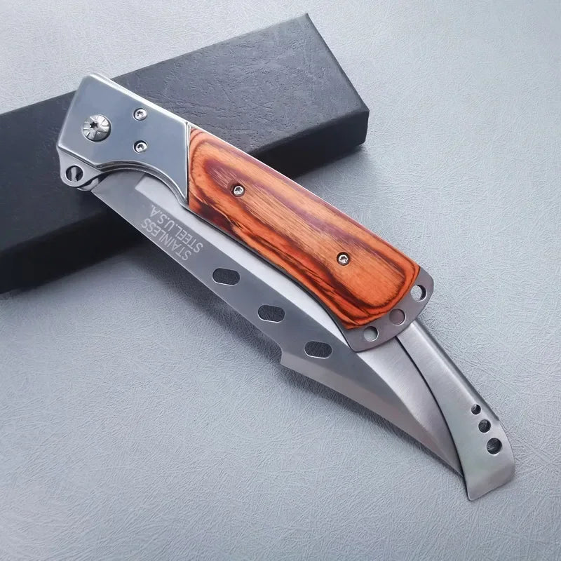 Camping Portable Folding Knife for Men Outdoor Steel Multitool Military