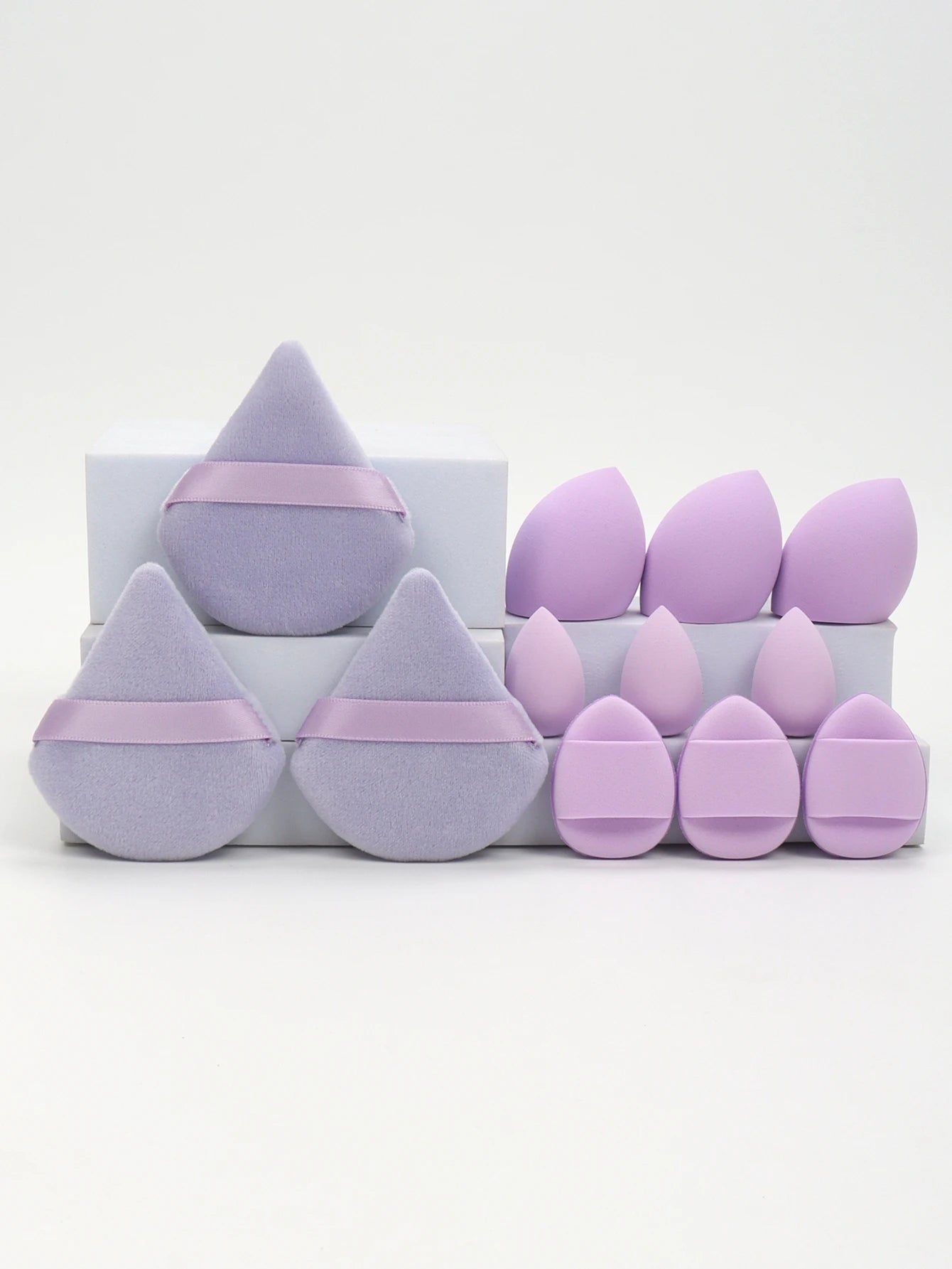 12-Piece All-Purpose Makeup Sponge Set, Made of 3 Loose Powder