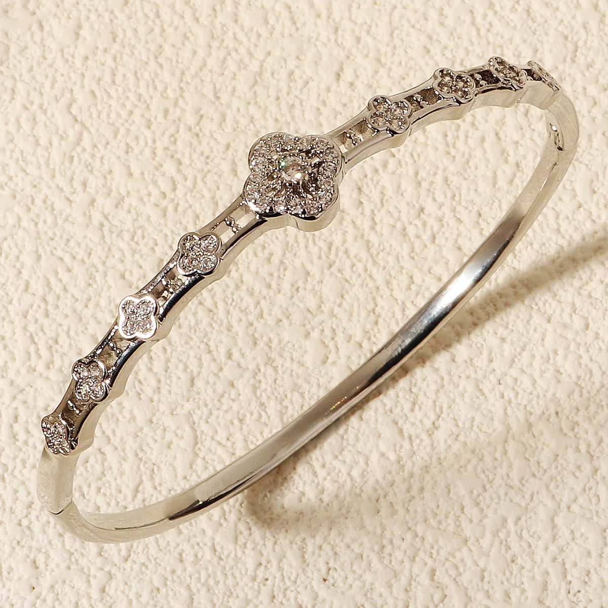 Copper With Zirconium Opening Female Simple Trendy Bracelet Trendy
